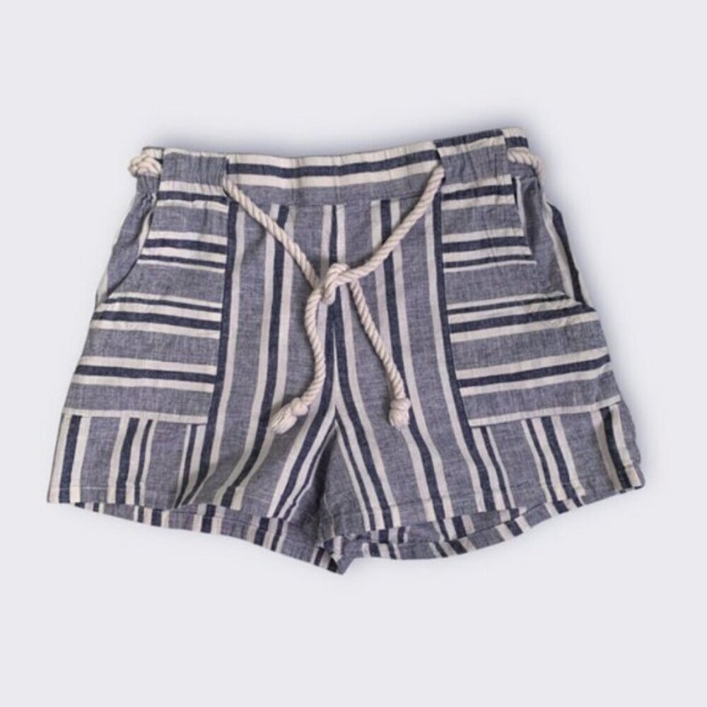 Ardene Striped Rope-Tie Elastic Waist Shorts